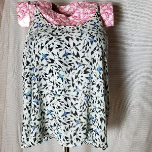 Apt 9 sheer bird tank top